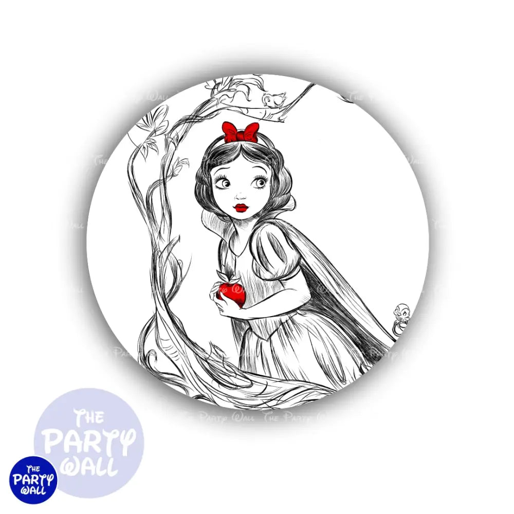 Blanca Nieves - Funda para mampara circular Circular