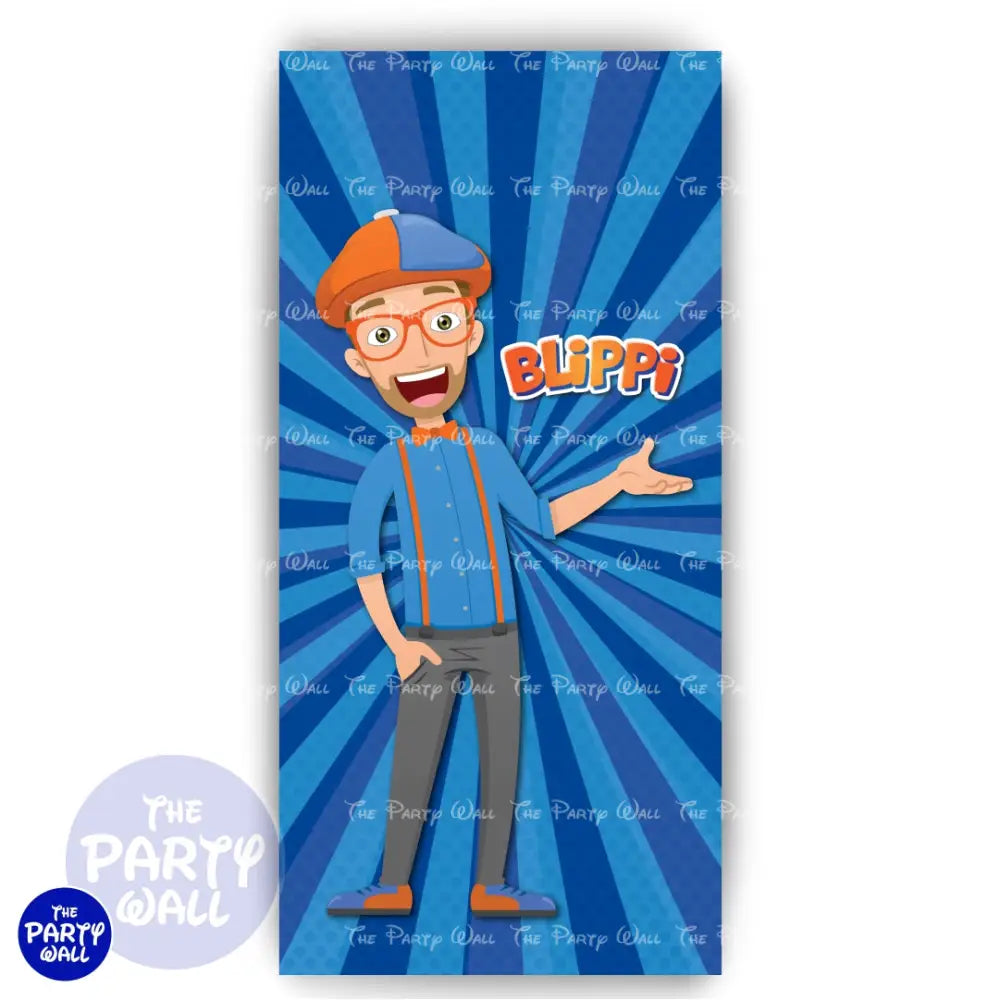 Blippi - Funda para mampara de punta redonda o rectangular Mampara de punta redonda