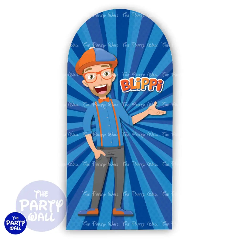 Blippi - Funda para mampara de punta redonda o rectangular Mampara de punta redonda