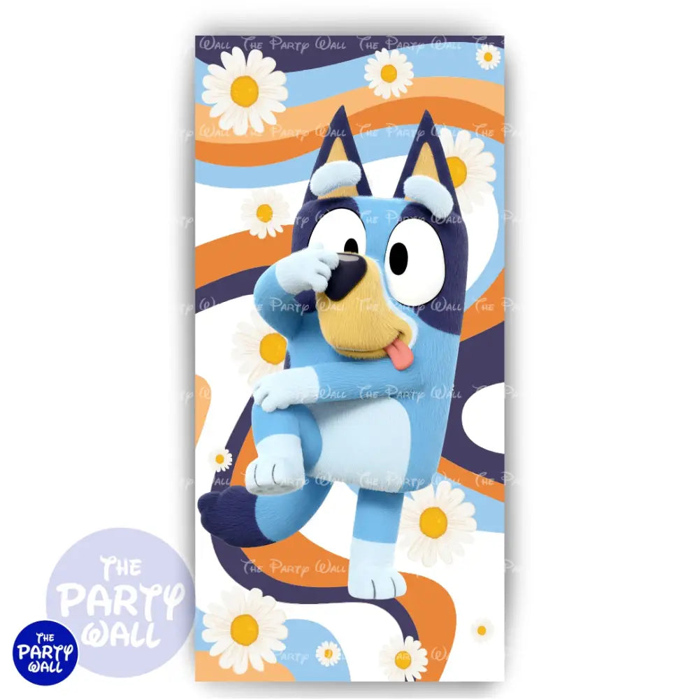 Bluey - Funda para mampara de punta redonda o rectangular Mampara de punta redonda