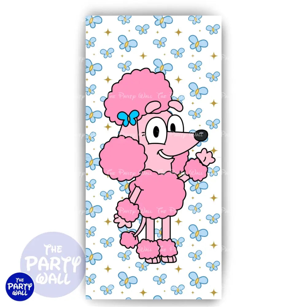 Bluey - Funda para mampara de punta redonda o rectangular Mampara de punta redonda