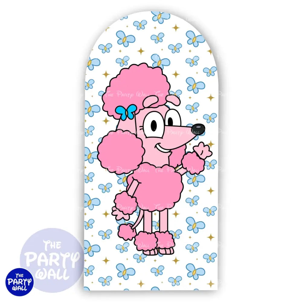 Bluey - Funda para mampara de punta redonda o rectangular Mampara de punta redonda