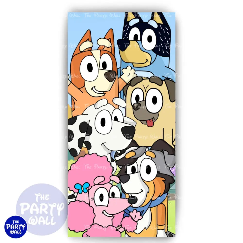 Bluey - Funda para mampara de punta redonda o rectangular Mampara de punta redonda