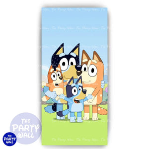 Bluey - Funda para mampara de punta redonda o rectangular Mampara de punta redonda