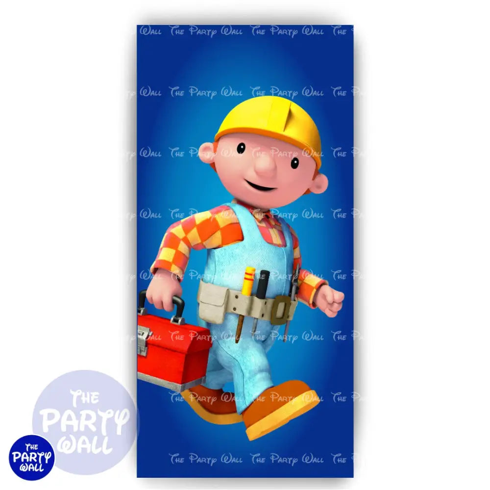 Bob el Constructor - Funda para mampara de punta redonda o rectangular Mampara de punta redonda