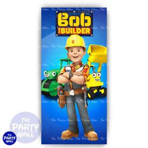 Bob el Constructor - Funda para mampara de punta redonda o rectangular Mampara de punta redonda