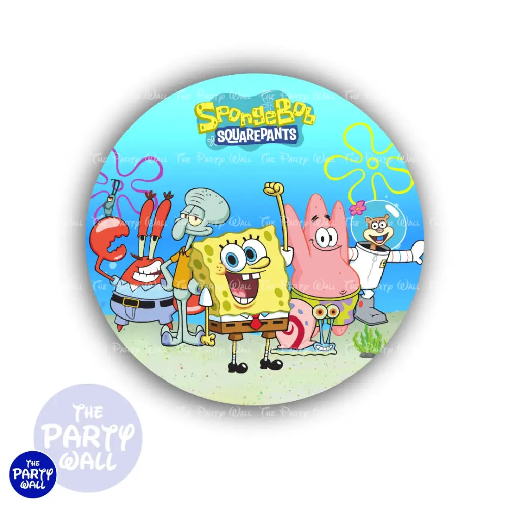 Bob Esponja - Funda para mampara circular Circular