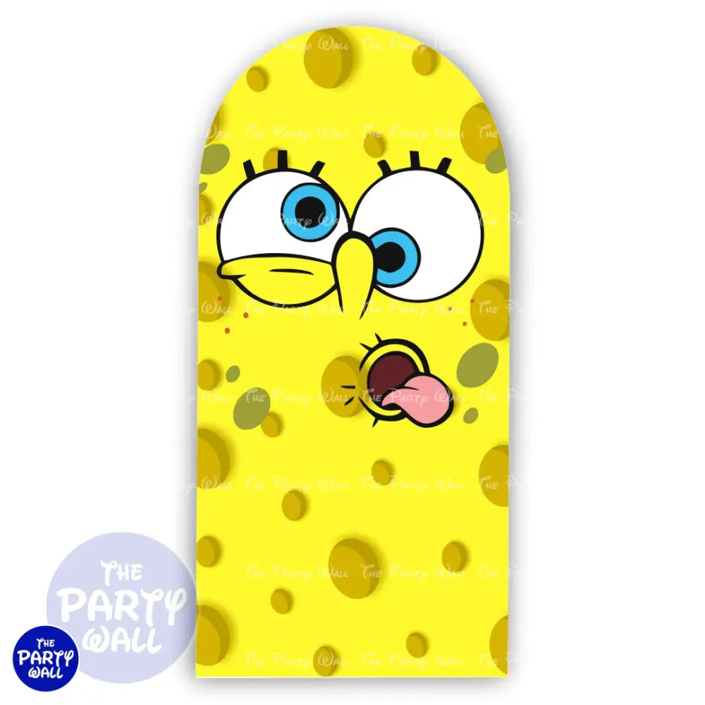 Bob Esponja - Funda para mampara de punta redonda o rectangular Mampara de punta redonda