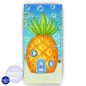 Bob Esponja - Funda para mampara de punta redonda o rectangular Mampara de punta redonda