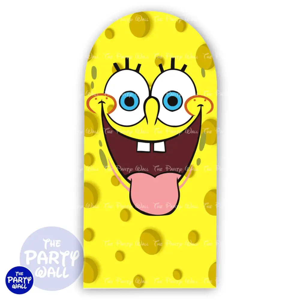 Bob Esponja - Funda para mampara de punta redonda o rectangular Mampara de punta redonda