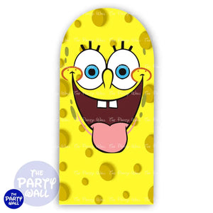 Bob Esponja - Funda para mampara de punta redonda o rectangular Mampara de punta redonda