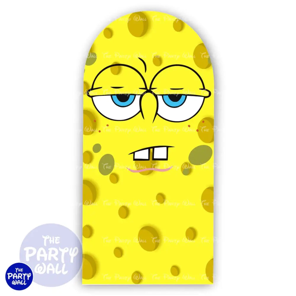 Bob Esponja - Funda para mampara de punta redonda o rectangular Mampara de punta redonda