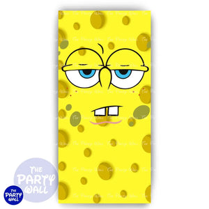 Bob Esponja - Funda para mampara de punta redonda o rectangular Mampara de punta redonda