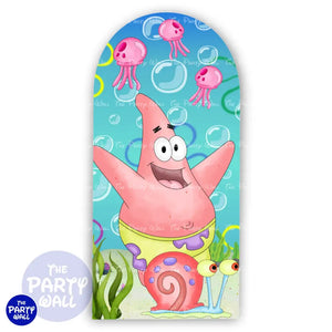 Bob Esponja - Funda para mampara de punta redonda o rectangular Mampara de punta redonda