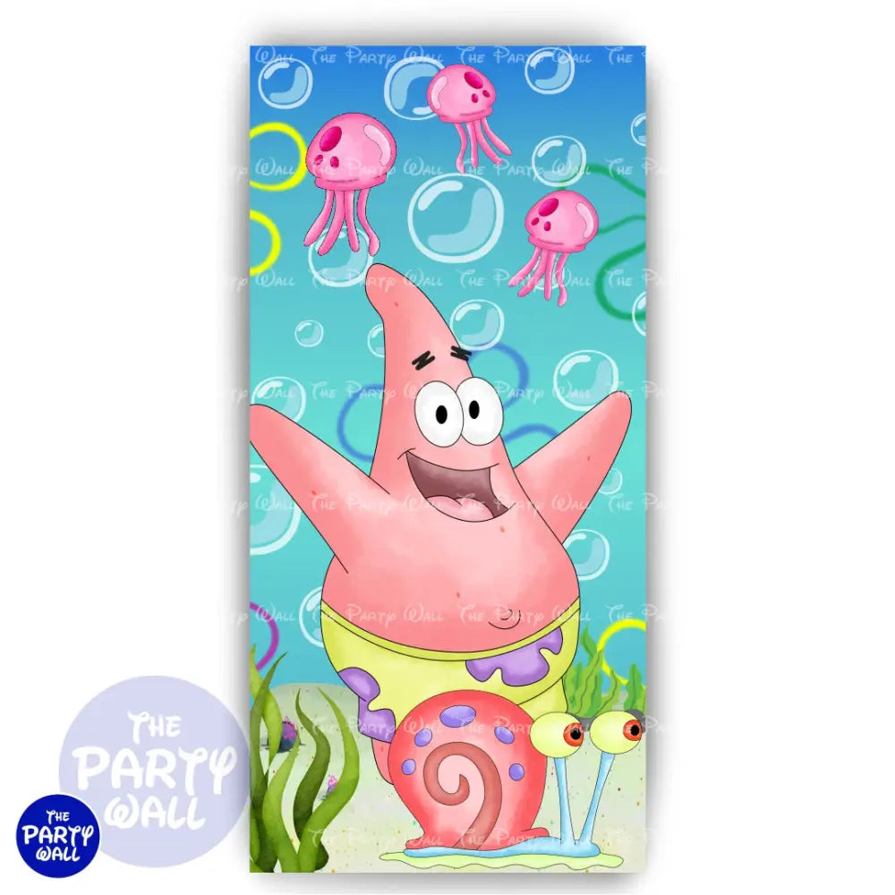 Bob Esponja - Funda para mampara de punta redonda o rectangular Mampara de punta redonda