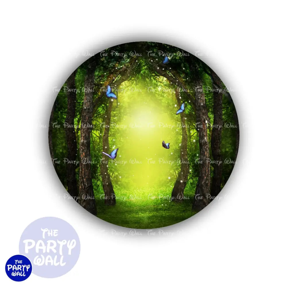 Bosque Encantado - Funda para mampara circular Circular