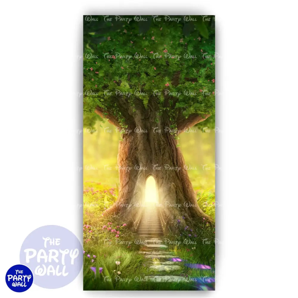 Bosque Encantado - Funda para mampara de punta redonda o rectangular Mampara de punta redonda