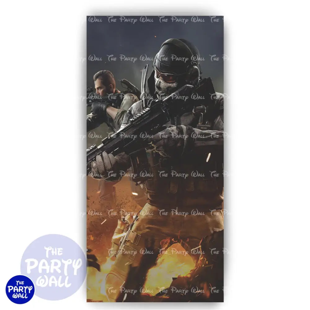 Call of Duty - Funda para mampara de punta redonda o rectangular Mampara de punta redonda