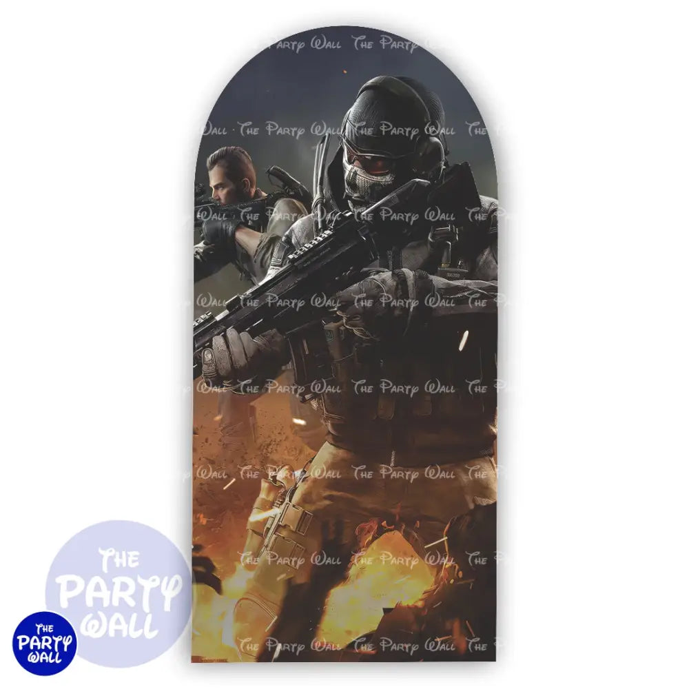 Call of Duty - Funda para mampara de punta redonda o rectangular Mampara de punta redonda