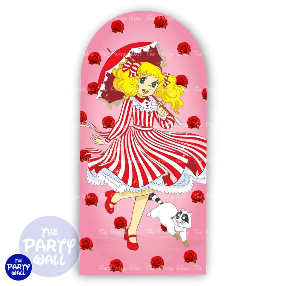 Candy Candy - Funda para mampara de punta redonda o rectangular Mampara de punta redonda