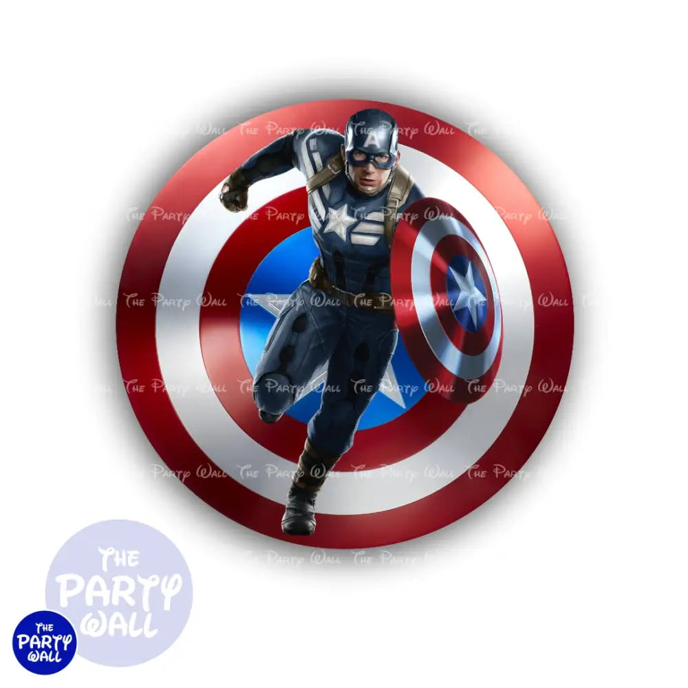Capitán América - Funda para mampara circular Circular