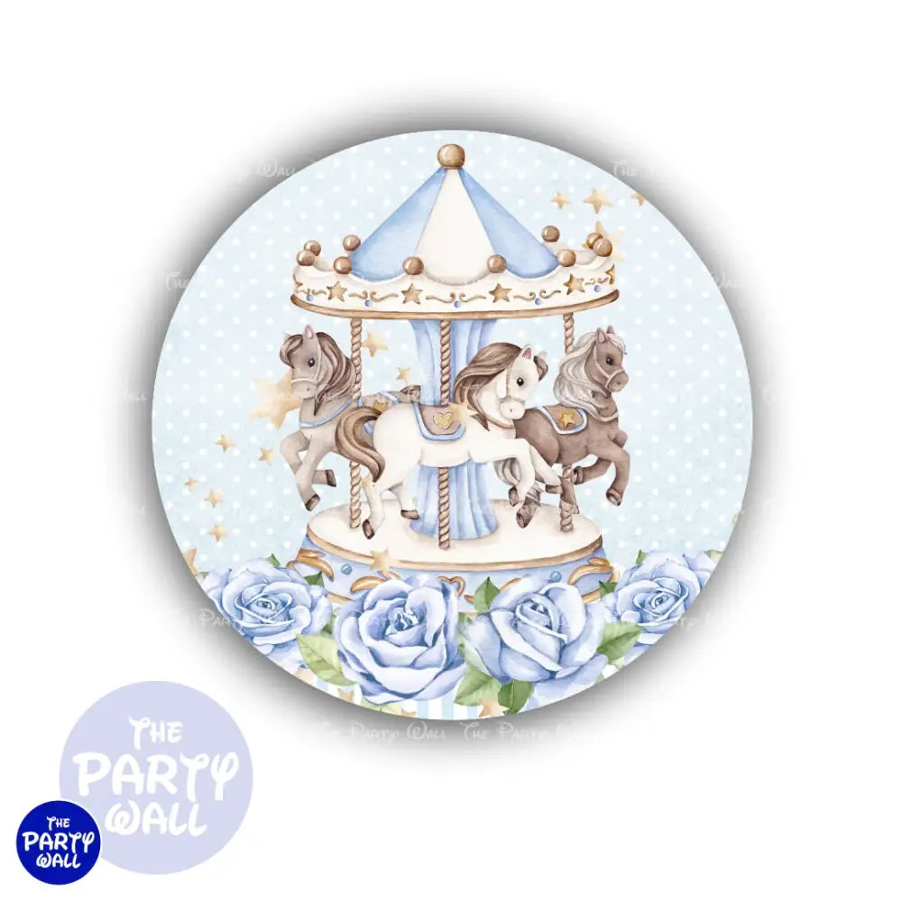 Carrusel Cute - Funda para mampara circular Circular