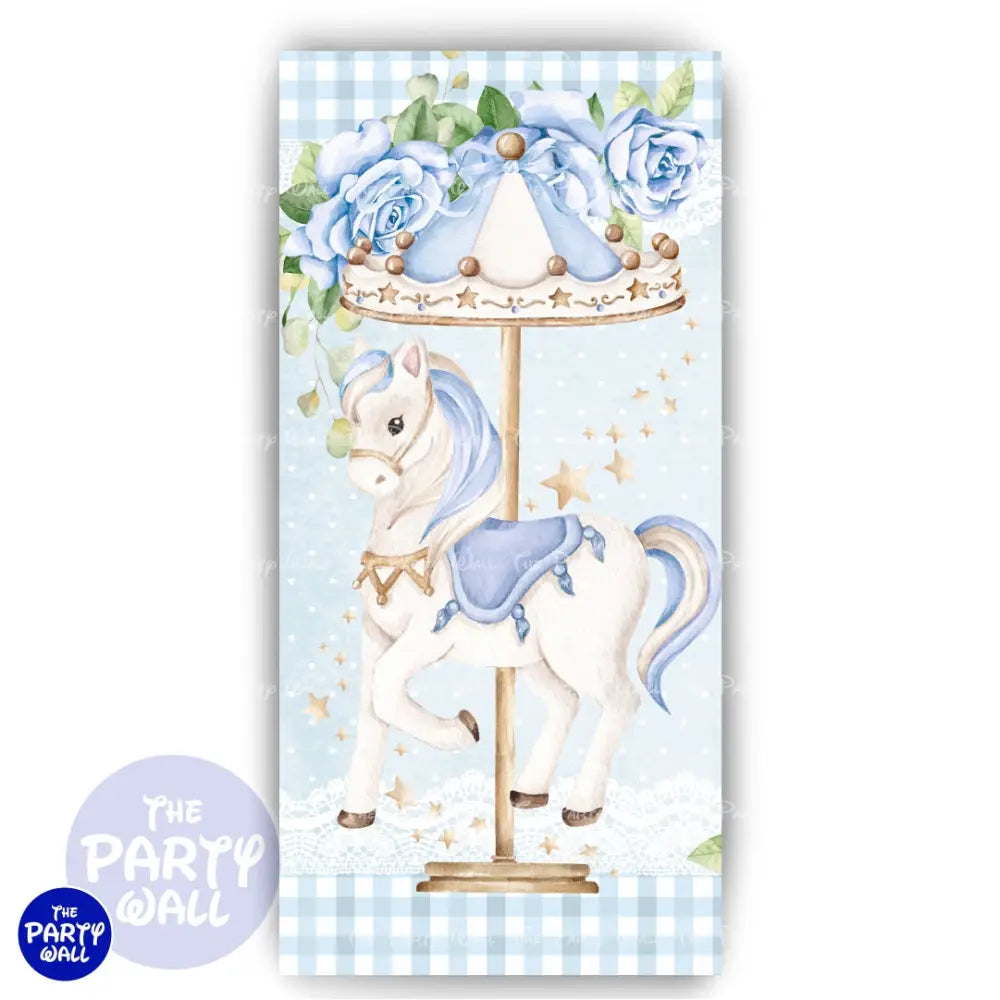 Carrusel Cute - Funda para mampara de punta redonda o rectangular Mampara de punta redonda