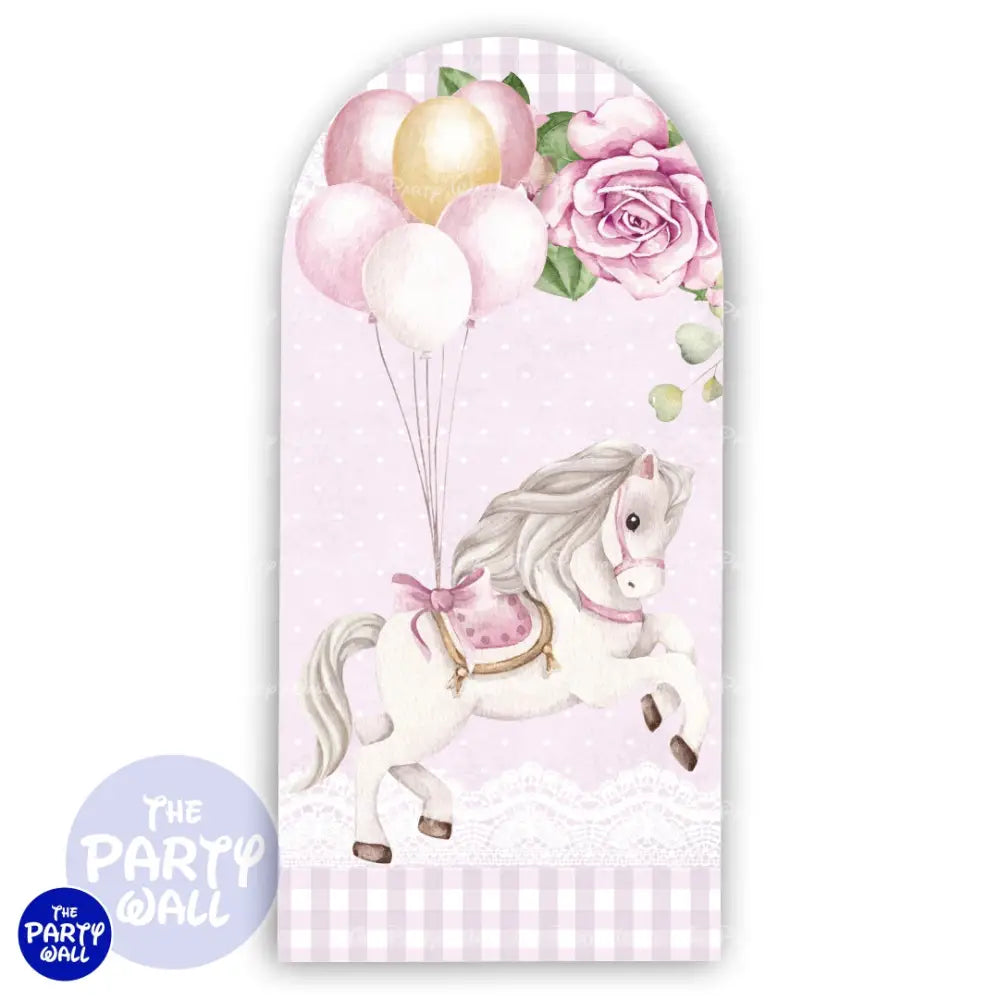 Carrusel Cute - Funda para mampara de punta redonda o rectangular Mampara de punta redonda