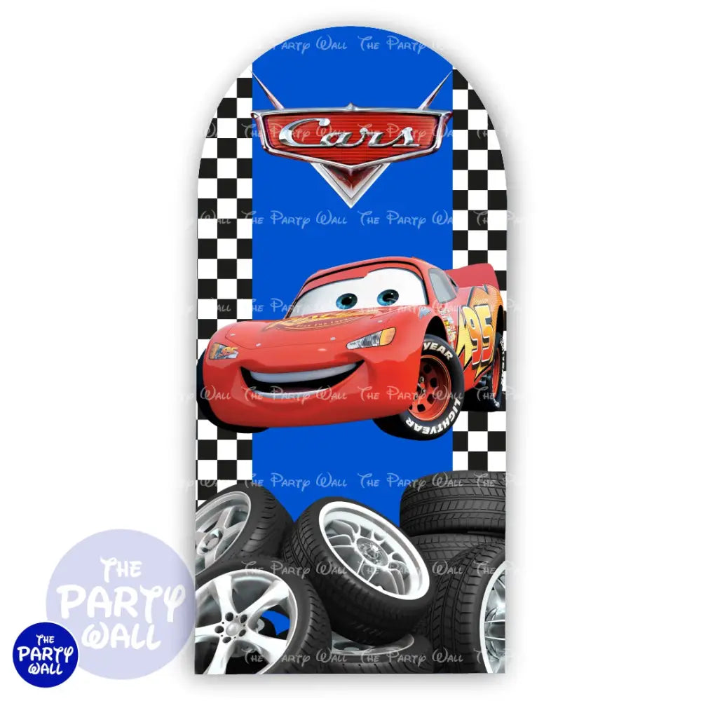 Cars - Funda para mampara de punta redonda o rectangular Mampara de punta redonda