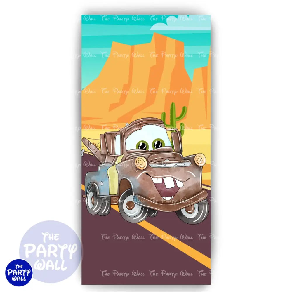 Cars - Funda para mampara de punta redonda o rectangular Mampara de punta redonda