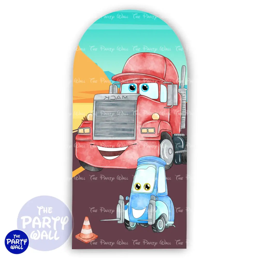 Cars - Funda para mampara de punta redonda o rectangular Mampara de punta redonda