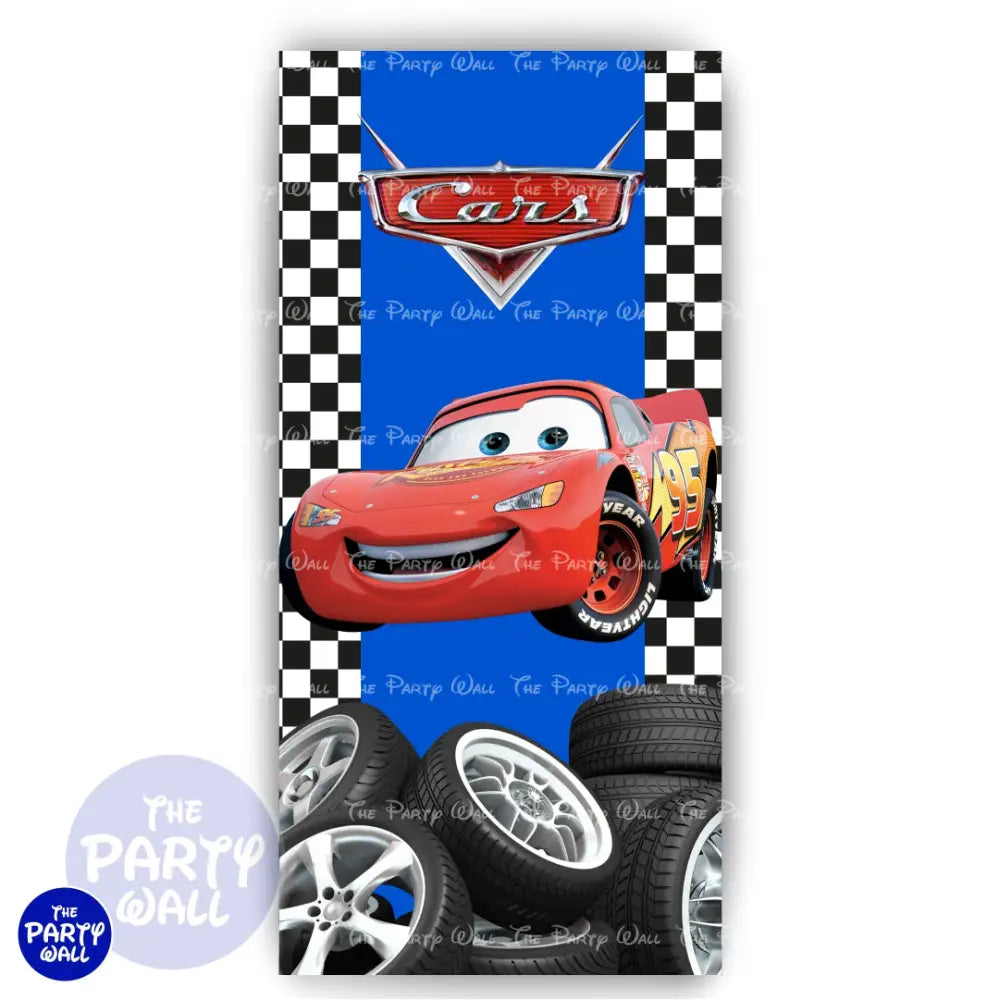 Cars - Funda para mampara de punta redonda o rectangular Mampara de punta redonda