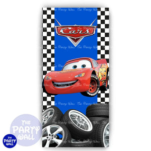 Cars - Funda para mampara de punta redonda o rectangular Mampara de punta redonda