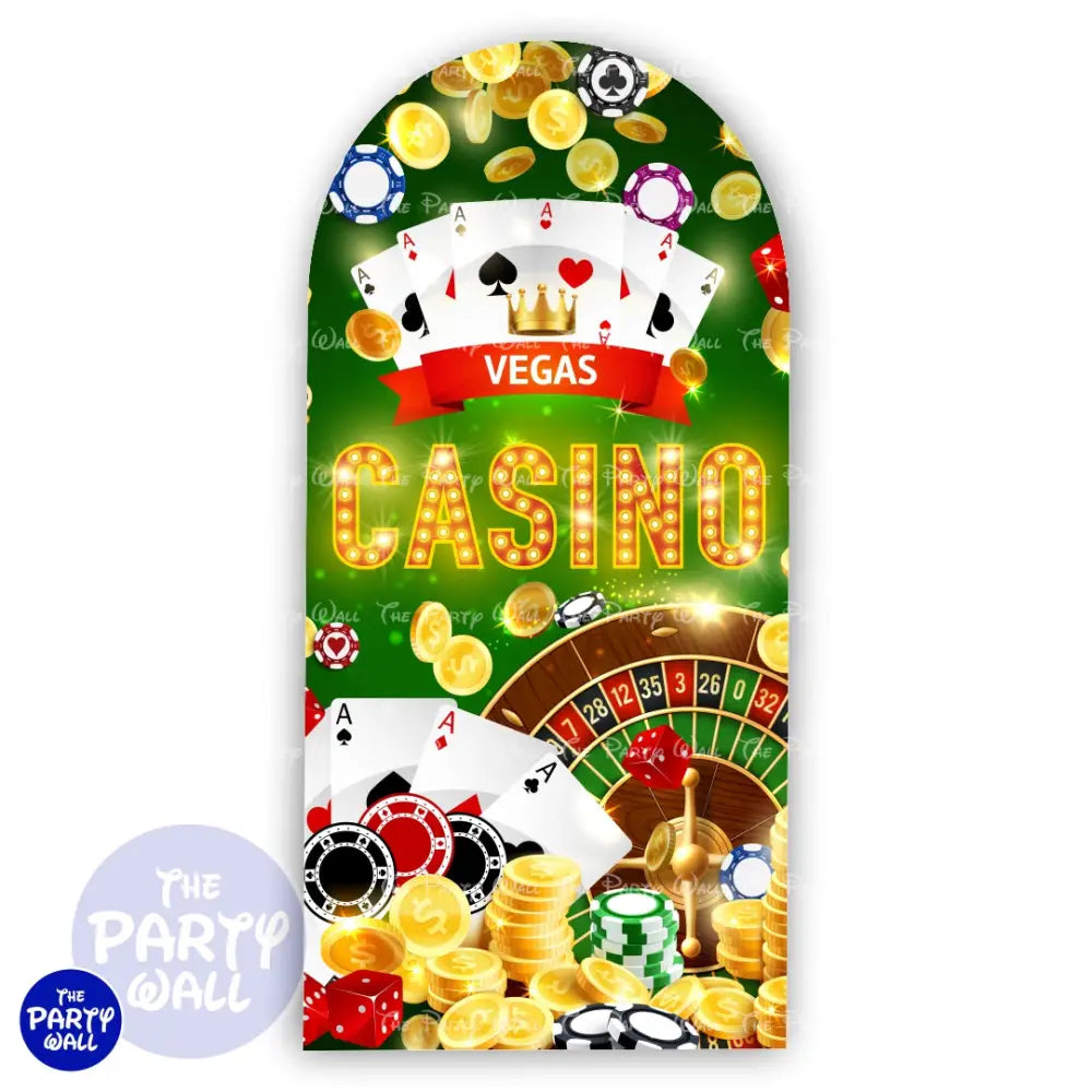 Casino - Funda para mampara de punta redonda o rectangular Mampara de punta redonda