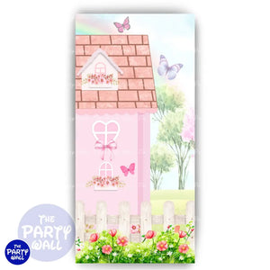 Casita - Funda para mampara de punta redonda o rectangular Mampara de punta redonda