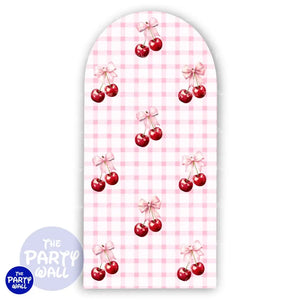 Cereza - Funda para mampara de punta redonda o rectangular Mampara de punta redonda