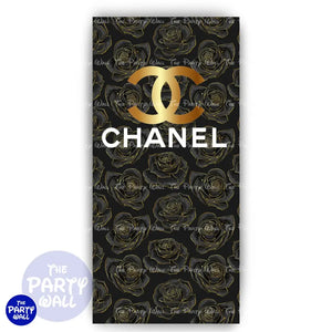 Chanel - Funda para mampara de punta redonda o rectangular Mampara de punta redonda
