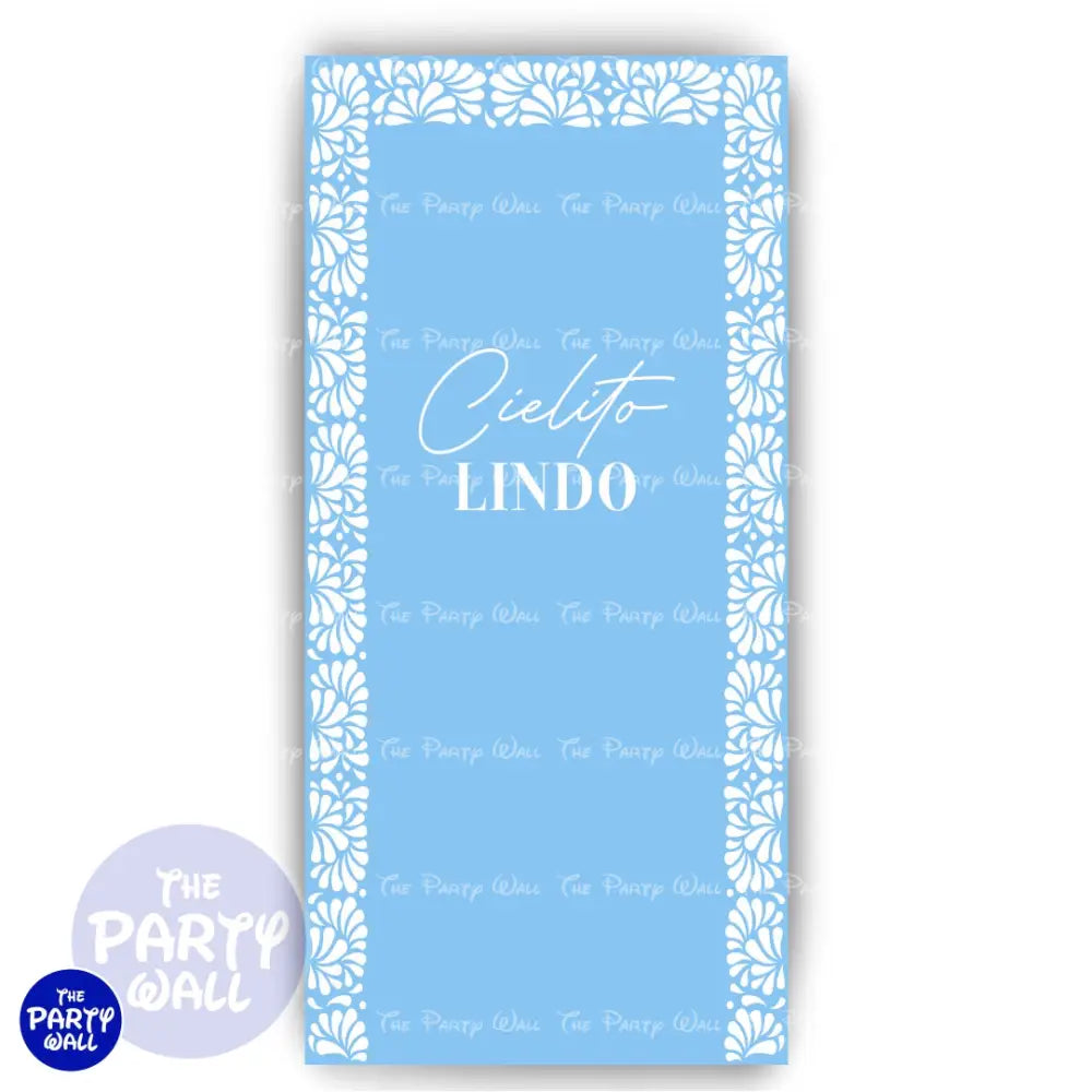 Cielito Lindo - Funda para mampara de punta redonda o rectangular Mampara de punta redonda