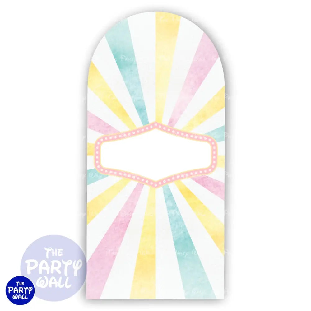 Circo - Funda para mampara de punta redonda o rectangular Mampara de punta redonda