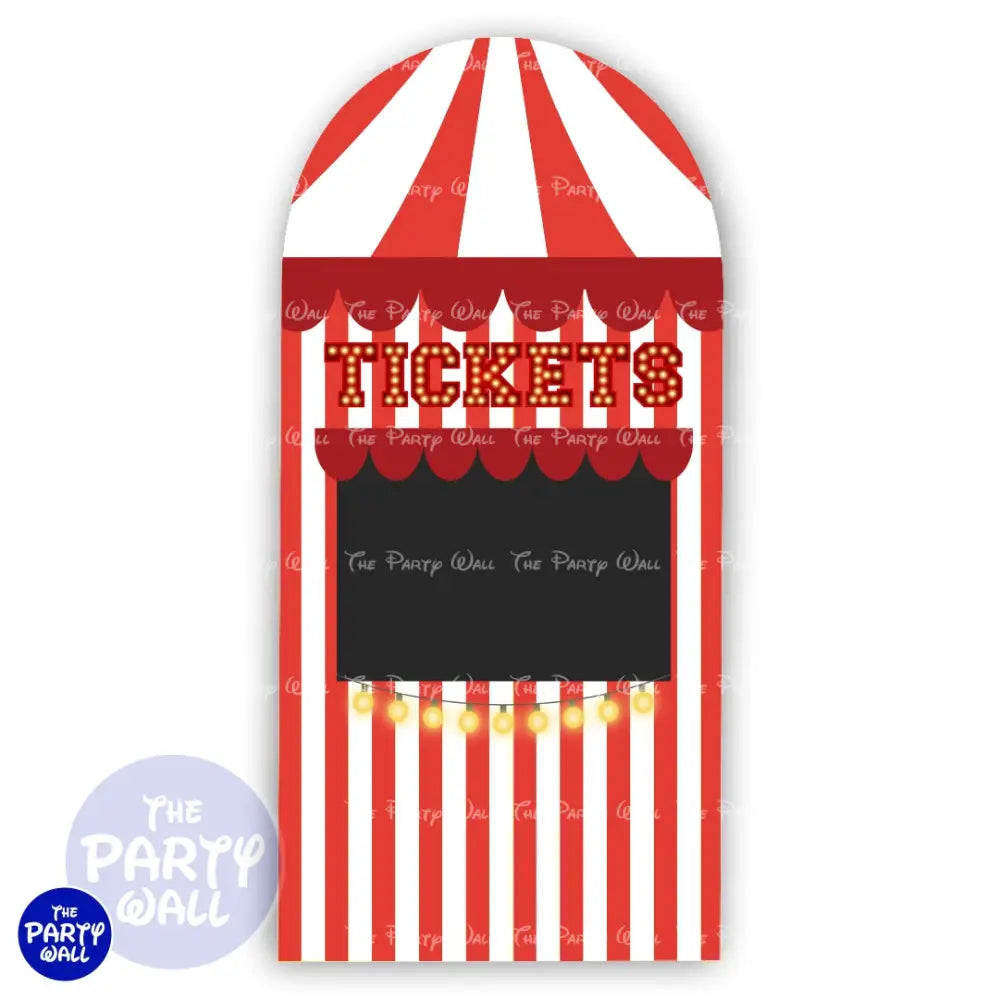 Circo - Funda para mampara de punta redonda o rectangular Mampara de punta redonda