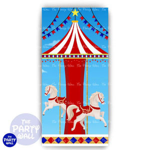 Circo - Funda para mampara de punta redonda o rectangular Mampara de punta redonda