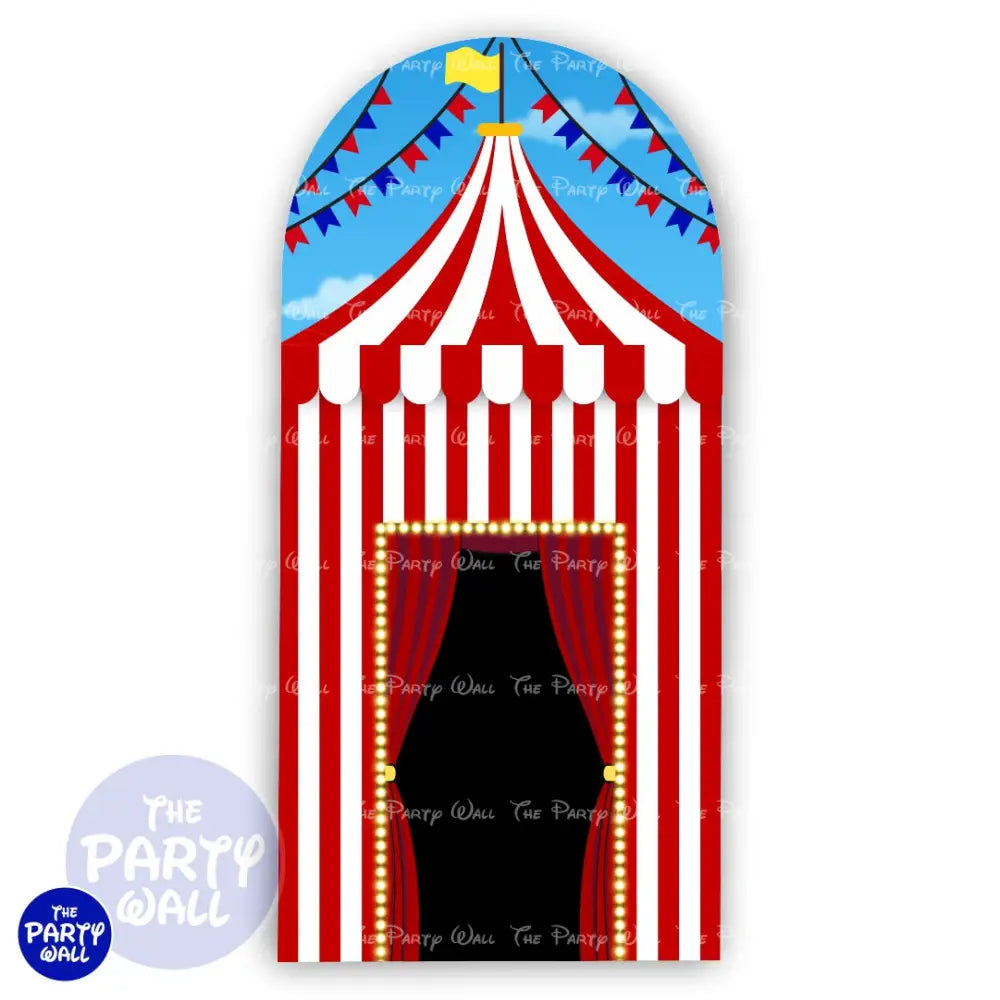 Circo - Funda para mampara de punta redonda o rectangular Mampara de punta redonda