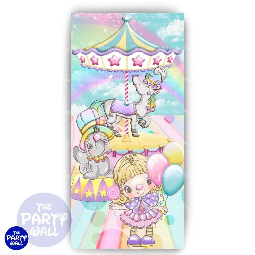 Circo - Funda para mampara de punta redonda o rectangular Mampara de punta redonda