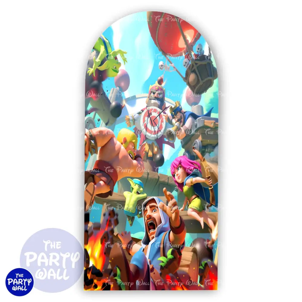Clash Royale - Funda para mampara de punta redonda o rectangular - Mampara de punta redonda