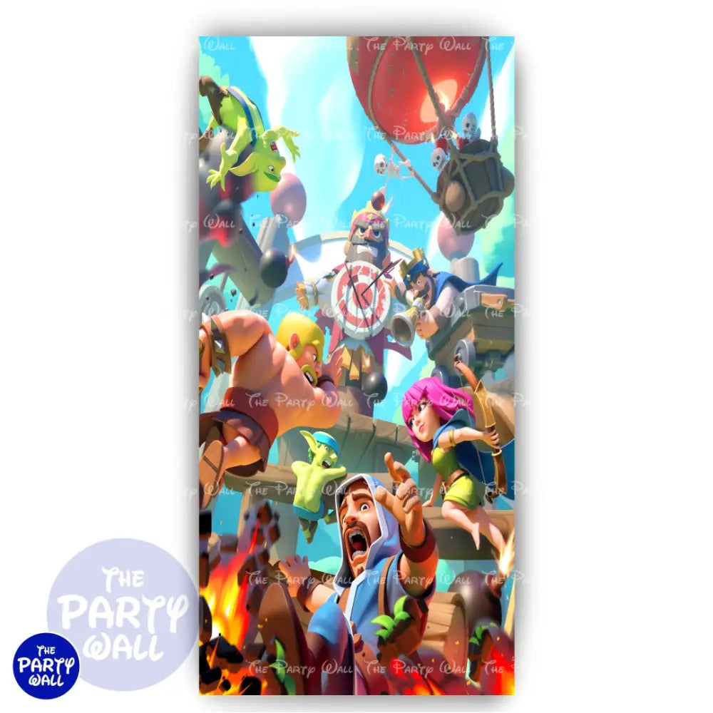 Clash Royale - Funda para mampara de punta redonda o rectangular - Mampara de punta redonda