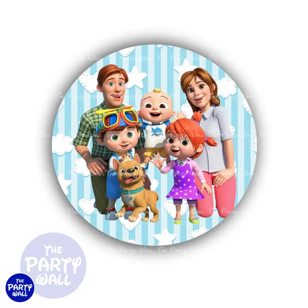 Cocomelon - Funda para mampara circular Circular