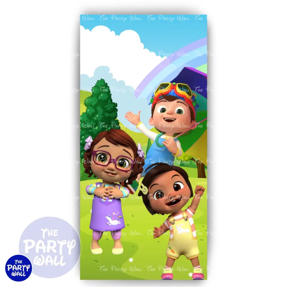 Cocomelon - Funda para mampara de punta redonda o rectangular Mampara de punta redonda