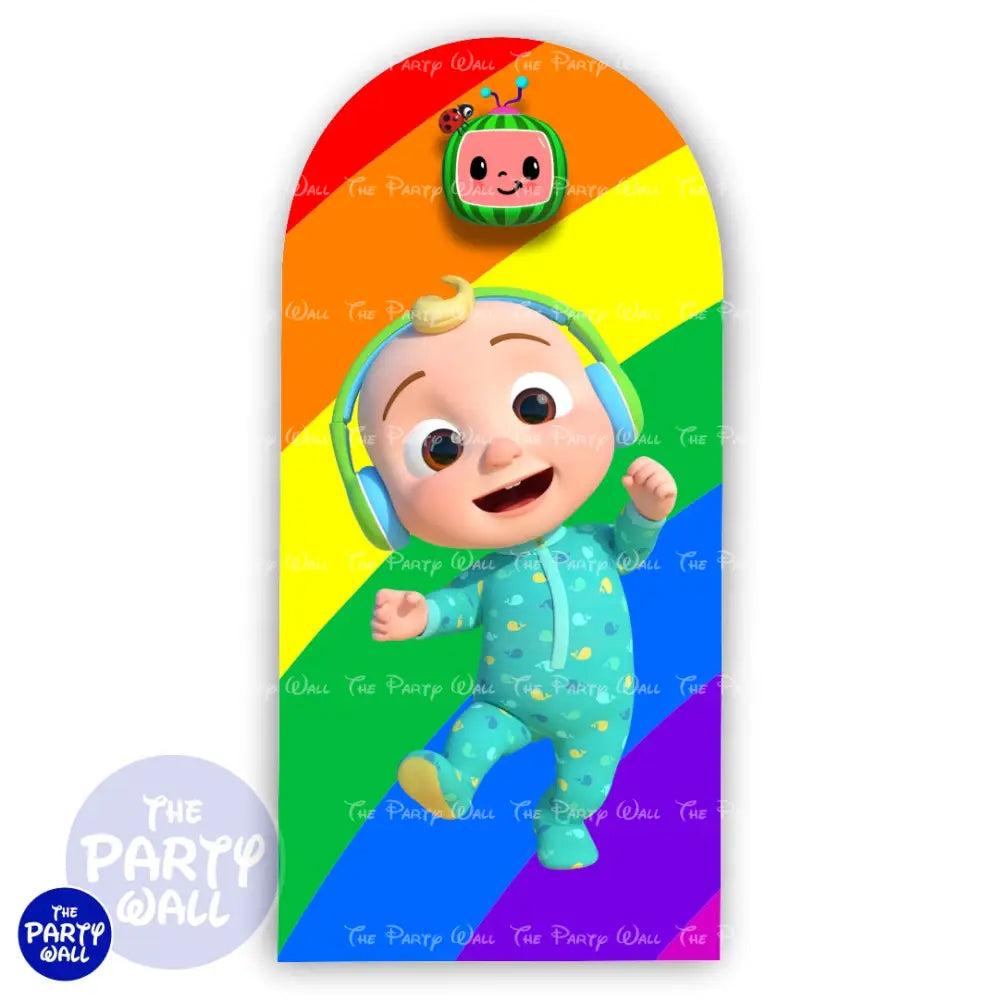 Cocomelon - Funda para mampara de punta redonda o rectangular Mampara de punta redonda