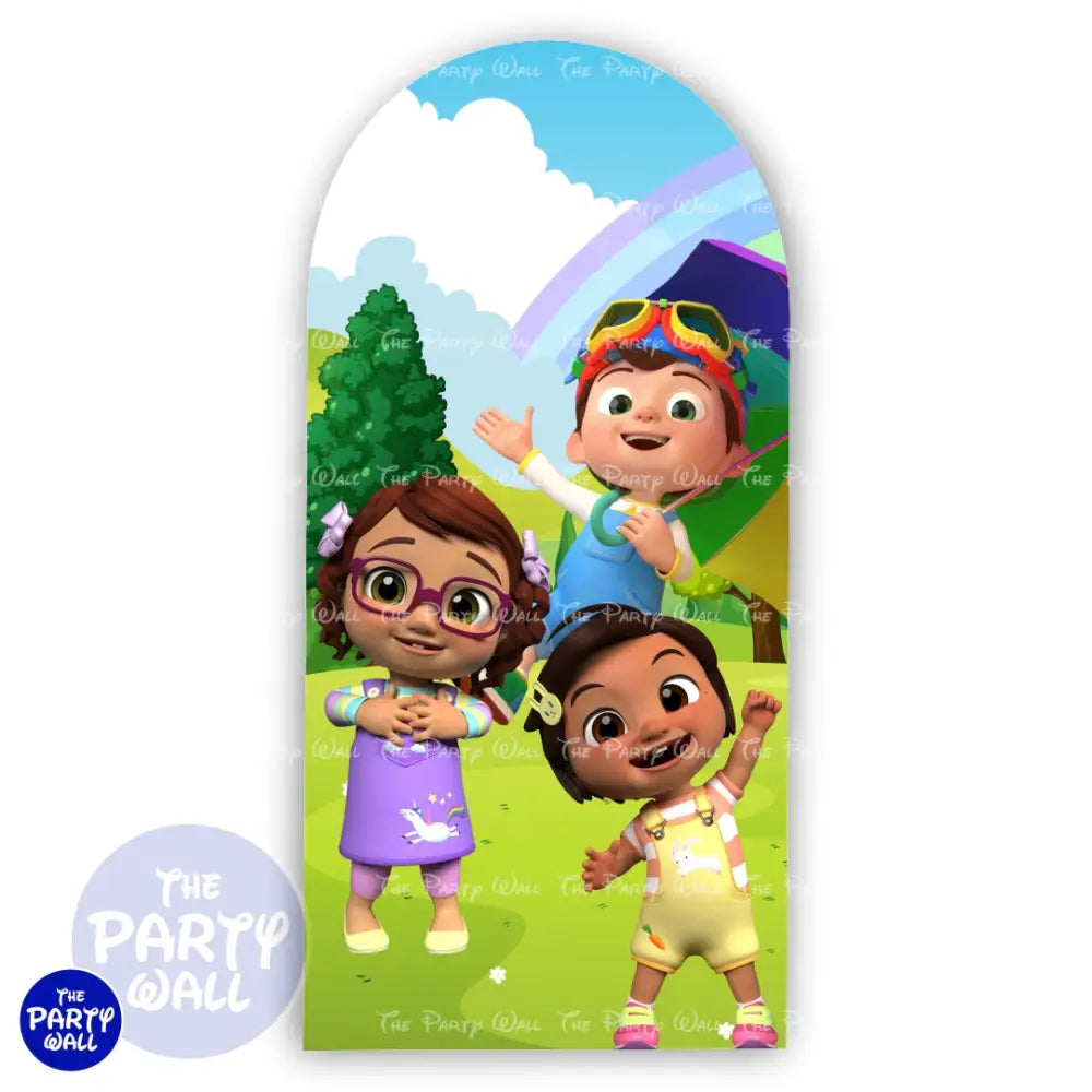 Cocomelon - Funda para mampara de punta redonda o rectangular Mampara de punta redonda