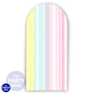 Colores Pasteles - Funda para mampara de punta redonda o rectangular Mampara de punta redonda